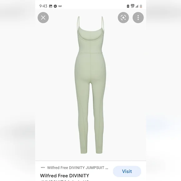 ADRIATIC BLUE WILFRED FREE DIVINITY JUMPSUIT ARITZIA - Picture 9 of 13